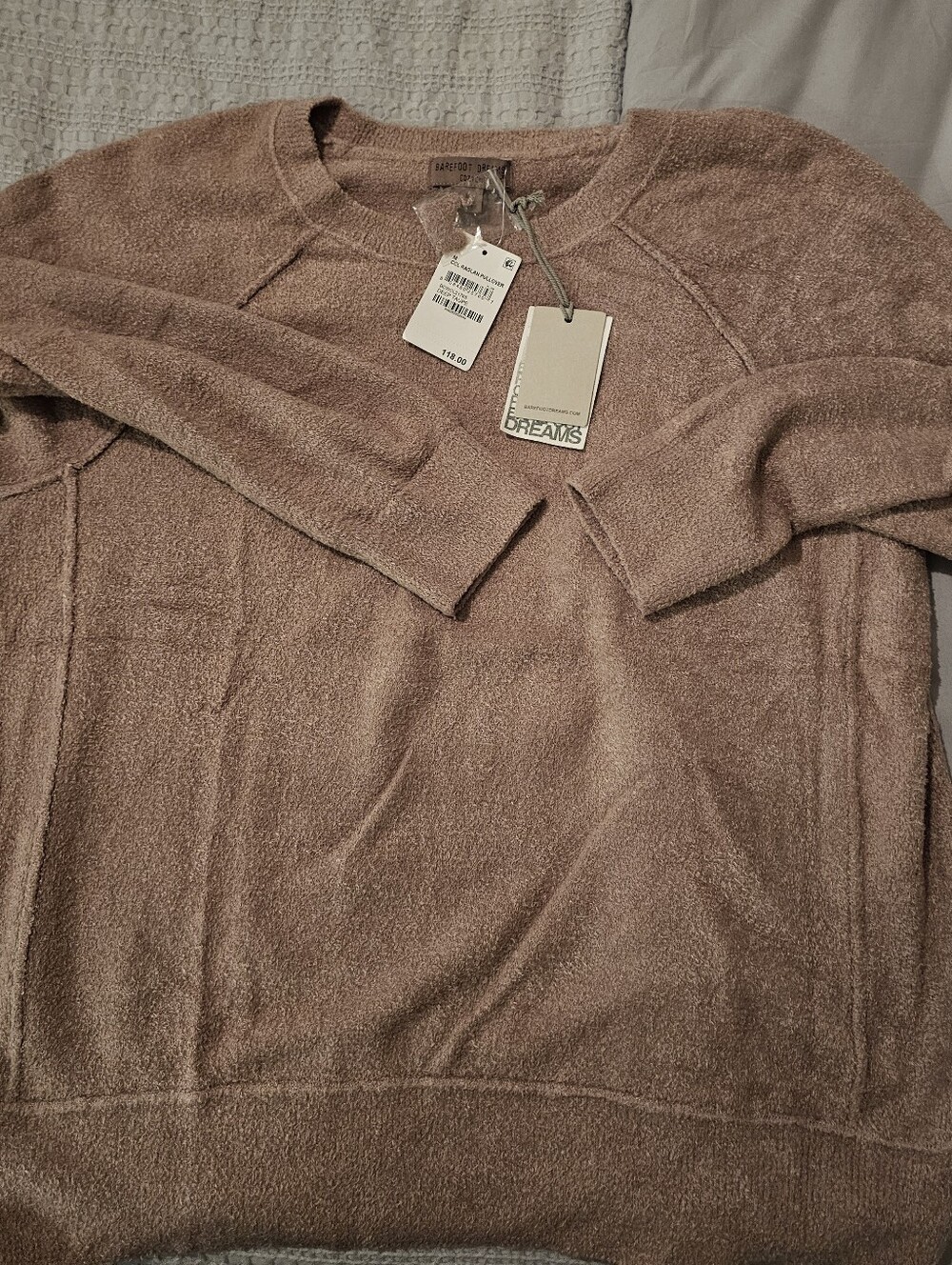 Barefoot Dreams Women's Crewneck Sweater - Dusty Rose